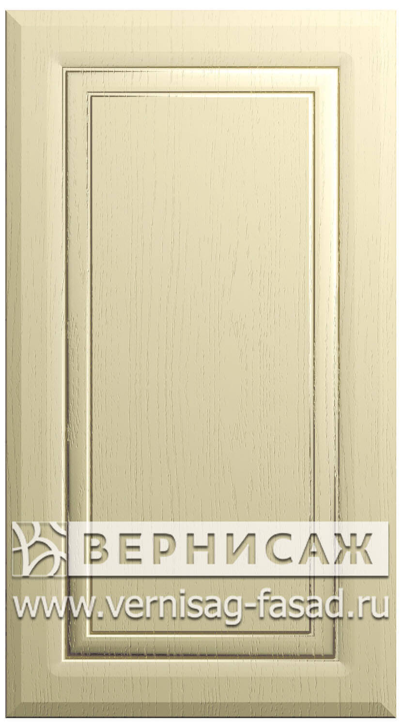 Фасады в пленке ПВХ, Фрезеровка № 43, цвет Ваниль структурная