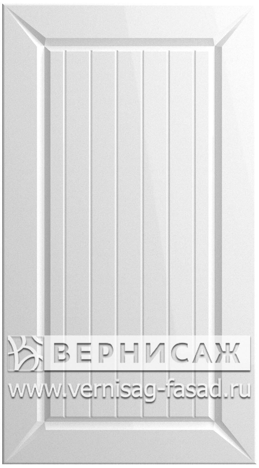 Фасады в пленке ПВХ, Фрезеровка № 46, цвет Белый металлик