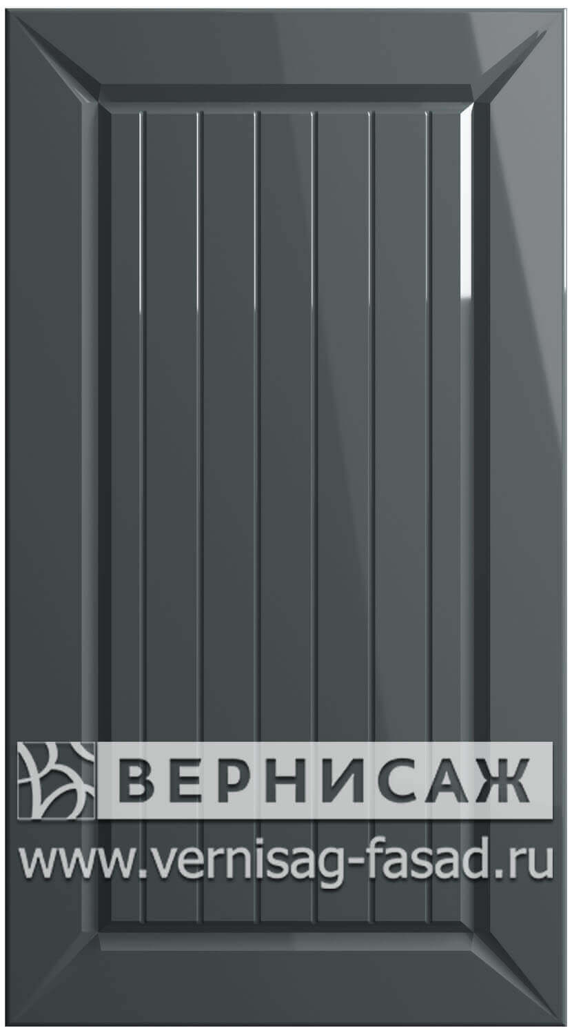 Фасады в пленке ПВХ, Фрезеровка № 46, цвет Графит глянец