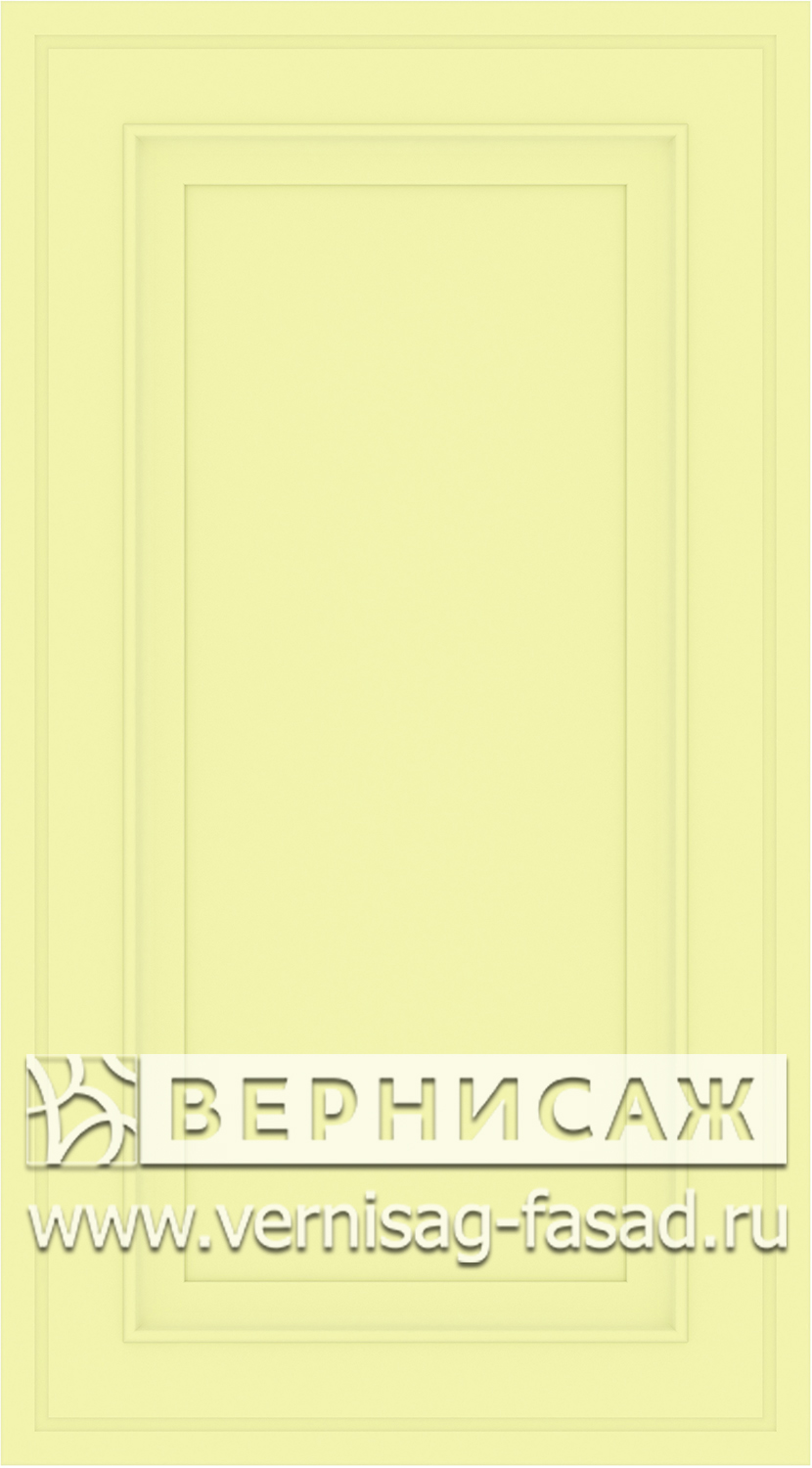 Фасады в пленке ПВХ, Фрезеровка W №3, цвет  фисташка софт 