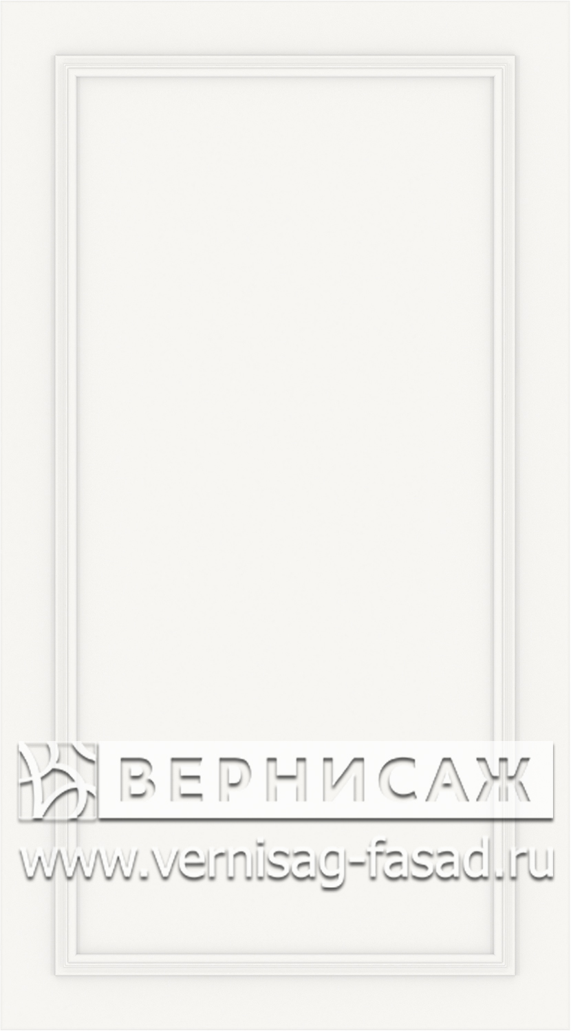 Фасады в пленке ПВХ, Фрезеровка W №5, цвет  Белый софт 