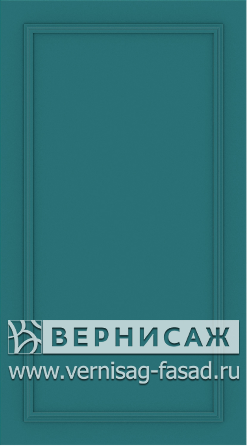 Фасады в пленке ПВХ, Фрезеровка W №5, цвет Морская волна софт 